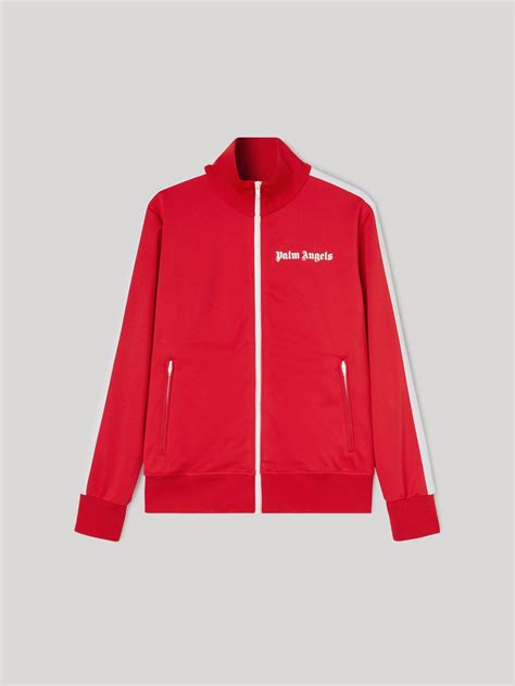 palm angels jacket red|palm angels red track jacket.